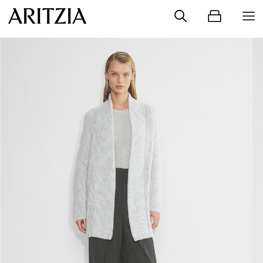Aritzia Women's Light Gray Cardigan, BNWT, size 1
